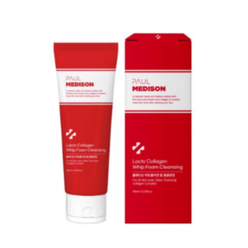 Paul Medison Lacto Collagen Whip Low-Irritation Facial Foam Cleanser 155ml