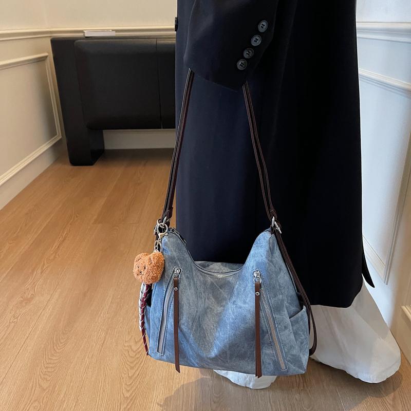 Women's Commuter Shoulder Bag Large Capacity Vintage Tote Bag