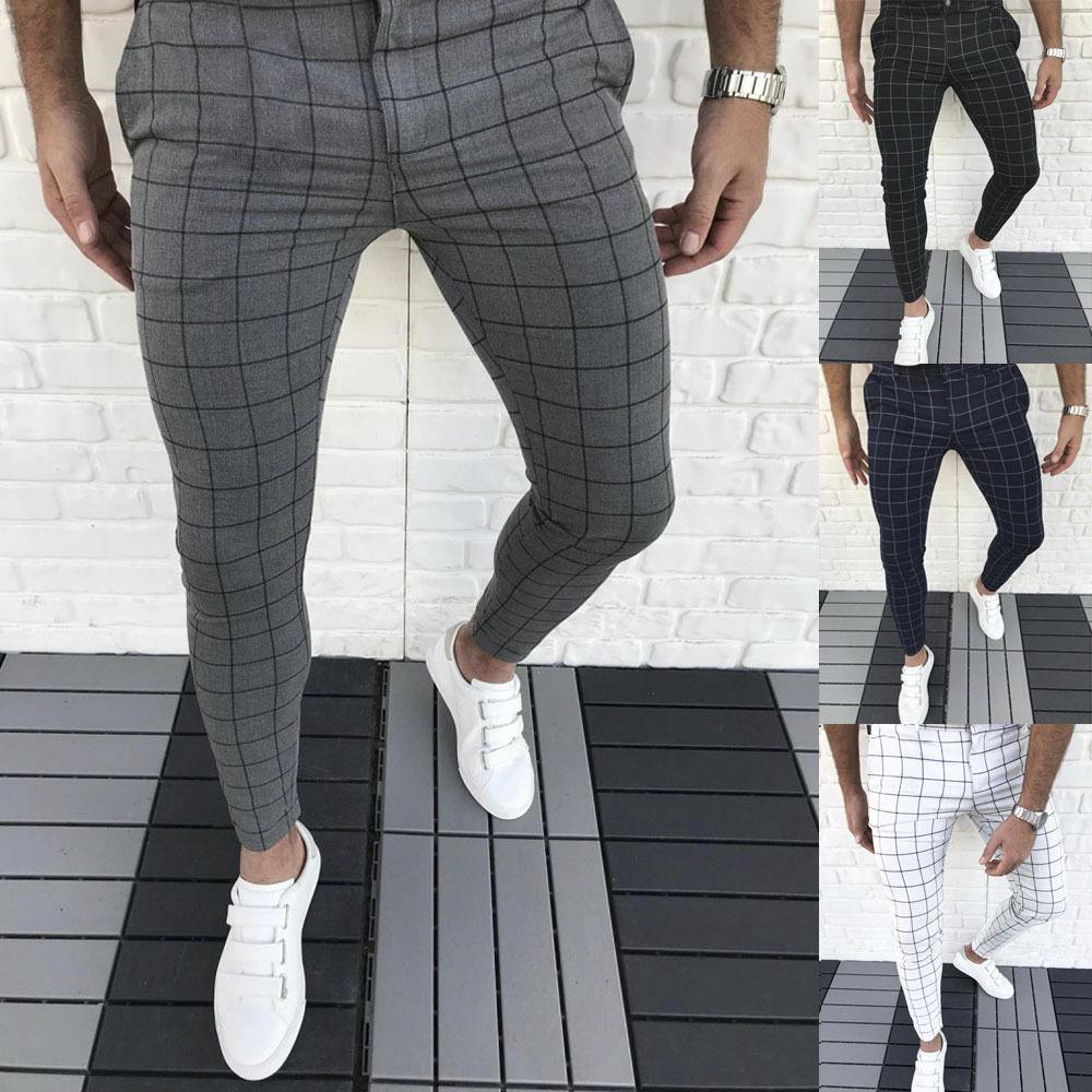 European & American Men's Plaid Casual Trousers - 2022 Style