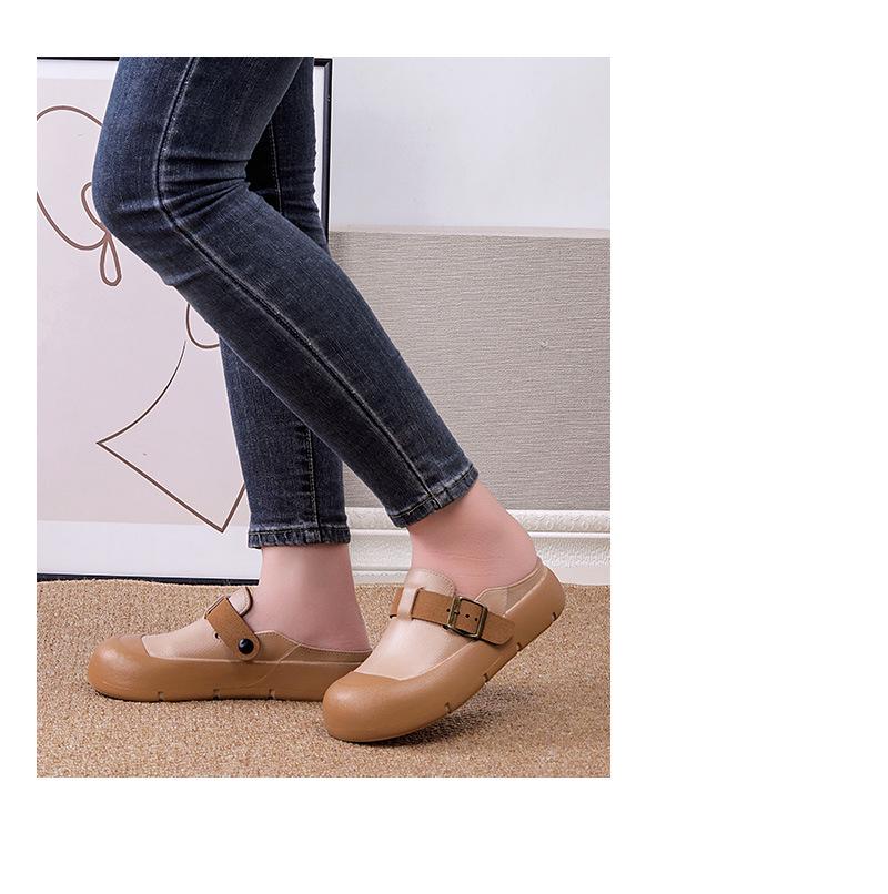 Women's Versatile Closed-Toe Non-Slip Thick Sole Autumn Sandals & Slippers