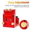 Pocket Hole Jig Kit Adjustable Angle Drill Guide with Screws Wood Plug Wrench for Woodworking