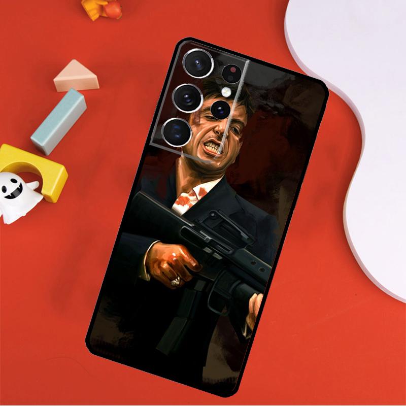

Tony Montana Scarface Al Pacino Phone Case For Samsung Galaxy S25 Ultra S24 Ultra S9 S10 S20 S21 S22 S24 Plus S23 FE Cover Galaxy S24 FE