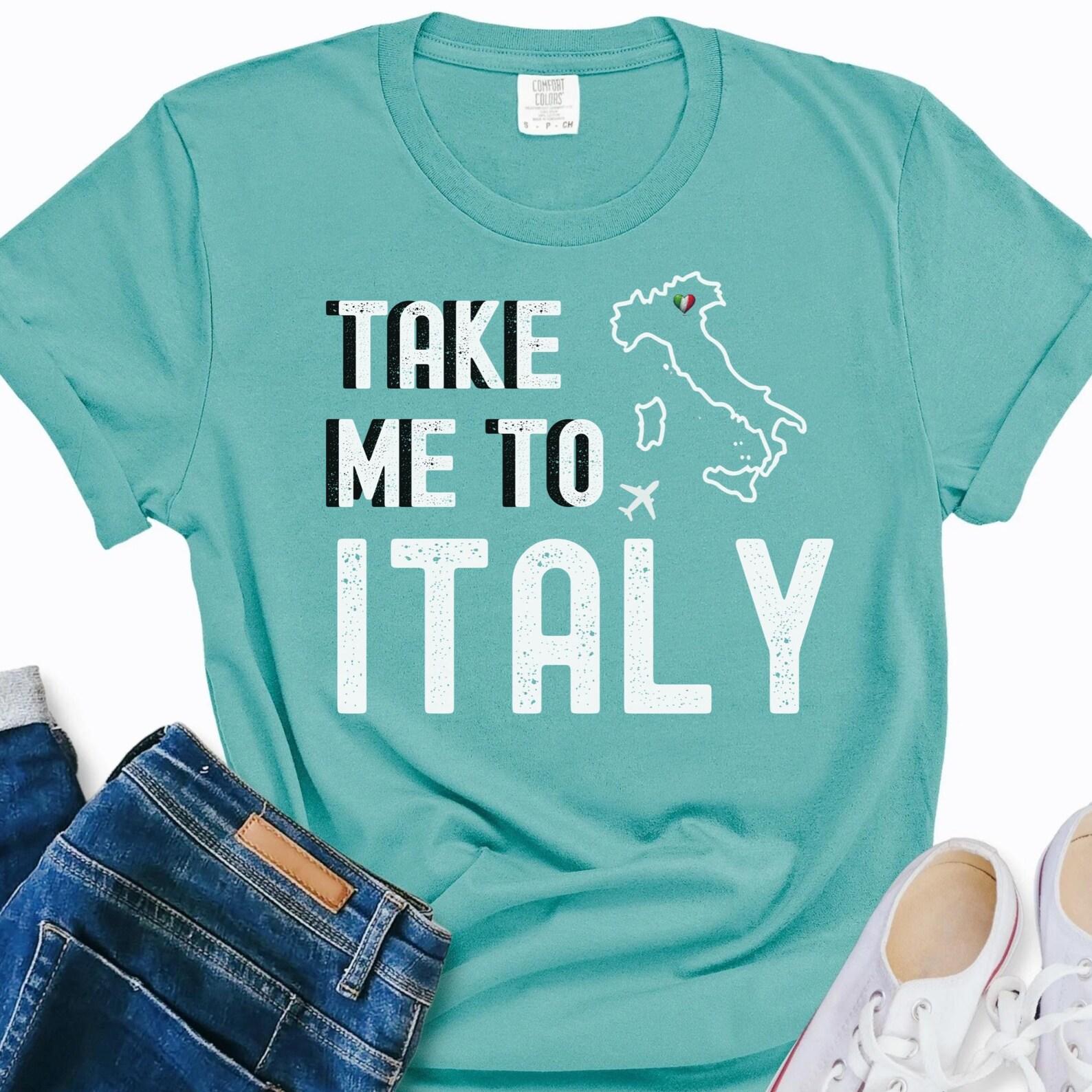 Take Me to Italy Comfort Colors Graphic T-Shirt, Italy Travel Shirt, Travel Graphic Tee, Italy Lover Gift, Italian Trip Shirt, Traveler Gift M