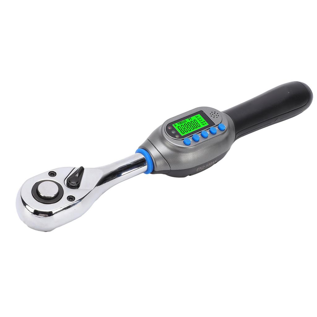 Digital Torque Wrench 1 2in 5 100N.m Electric with Sound Light Reminder + 2percent Accuracy 5 Units 2 Modes 10 Sets