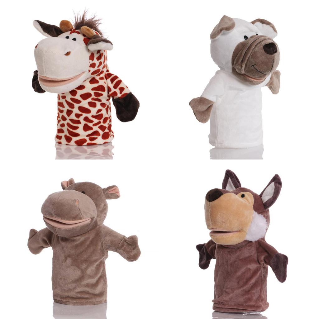 Adorable Plush Animal Hand Puppet For Kids Featuring Interactive Movable Mouth And Soft Texture