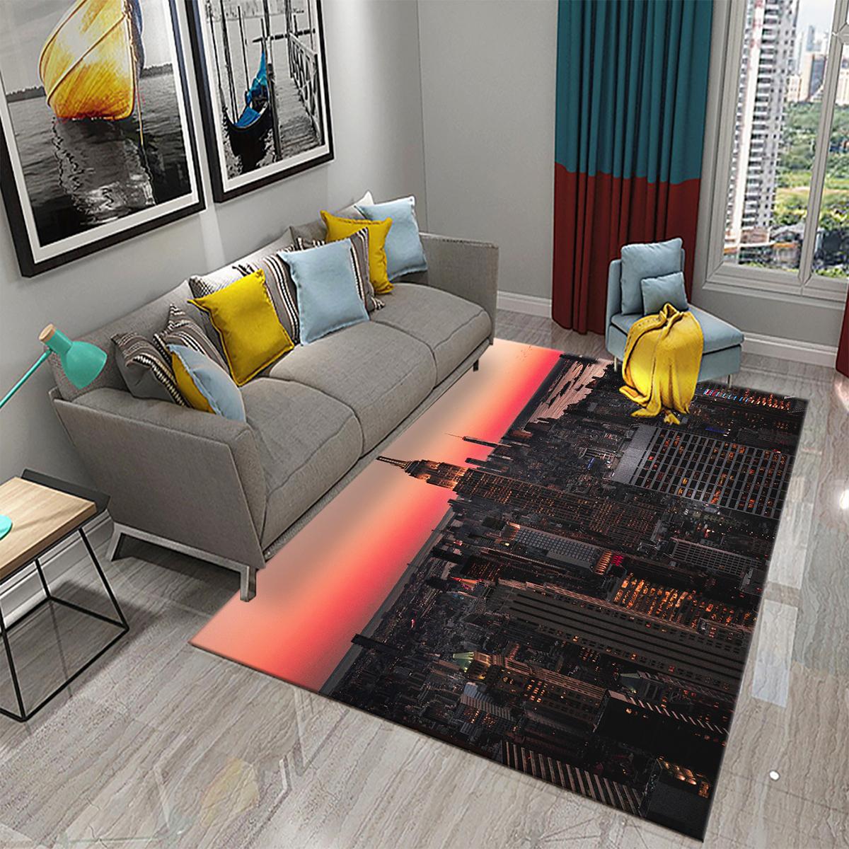 

New York Street View Carpet for Bedroom Living Room Kitchen Decor Floor Mat Home Decor Bathroom Entrance Non-Slip Floor Pad Rug 40x60cm 16x24 inch