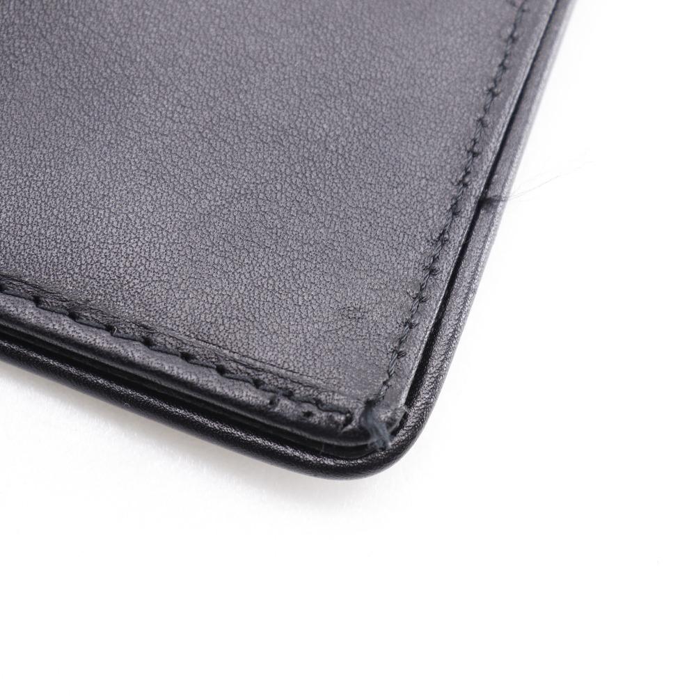 COACH logo Bi-Fold Wallet Gamaguchi black Calfskin Women Used