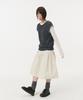 Ohesio Weaving Pocket Cap-Sleeve Knit, Charcoal