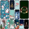 Cover for Apple iPhone 17 16 Plus 13 12 Pro Max Mini X XR ProMax 16E 15+ 16Plus Air Phone Case Merry Christmas Tree Deer Snowman