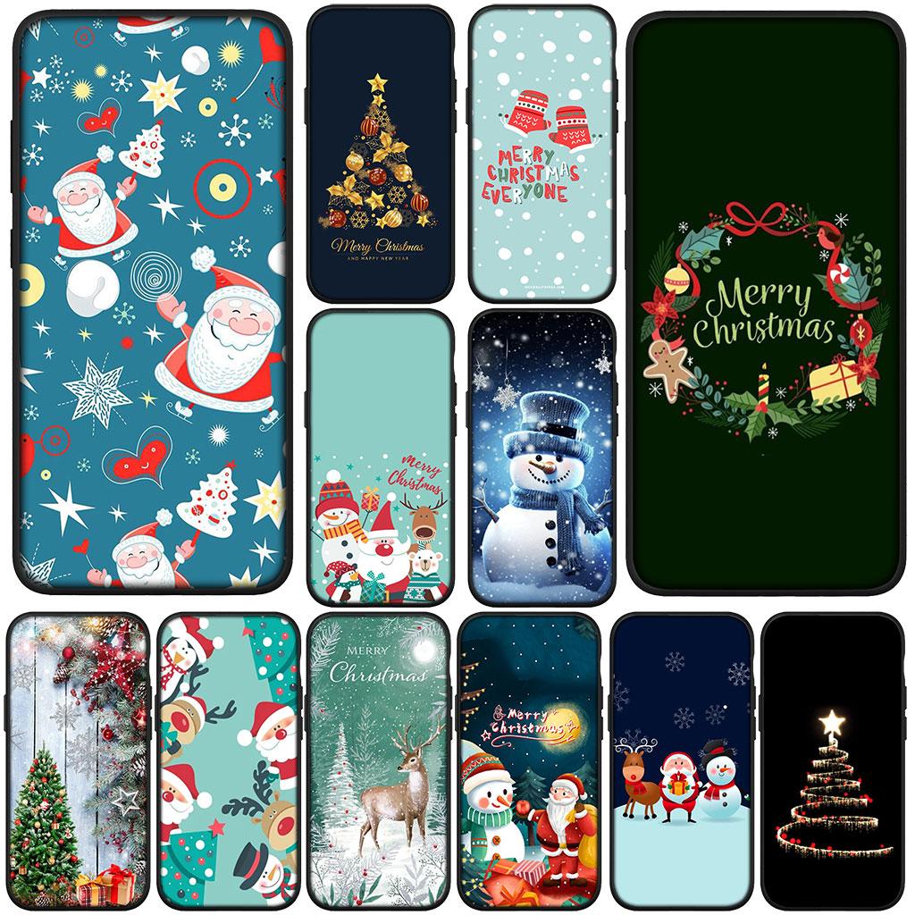 For Motorola Moto G82 G20 G22 G23 G32 G9 G8 G7 Power Plus G41 G52 G30 G71 E22 E13 E20 E32 Case Merry Christmas Tree Deer Snowman