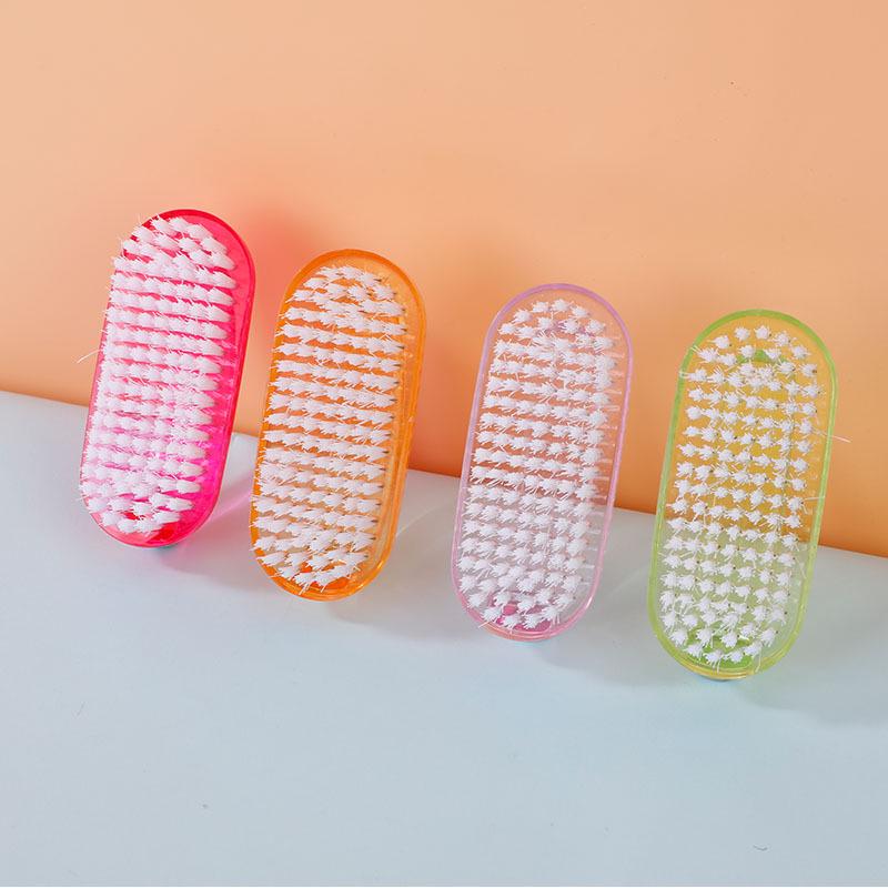 Stain Removal Creative Horn Dust & Nail Brush - Single-Sided Plastic Laundry & Shoe Cleaner - жёлтый/красный