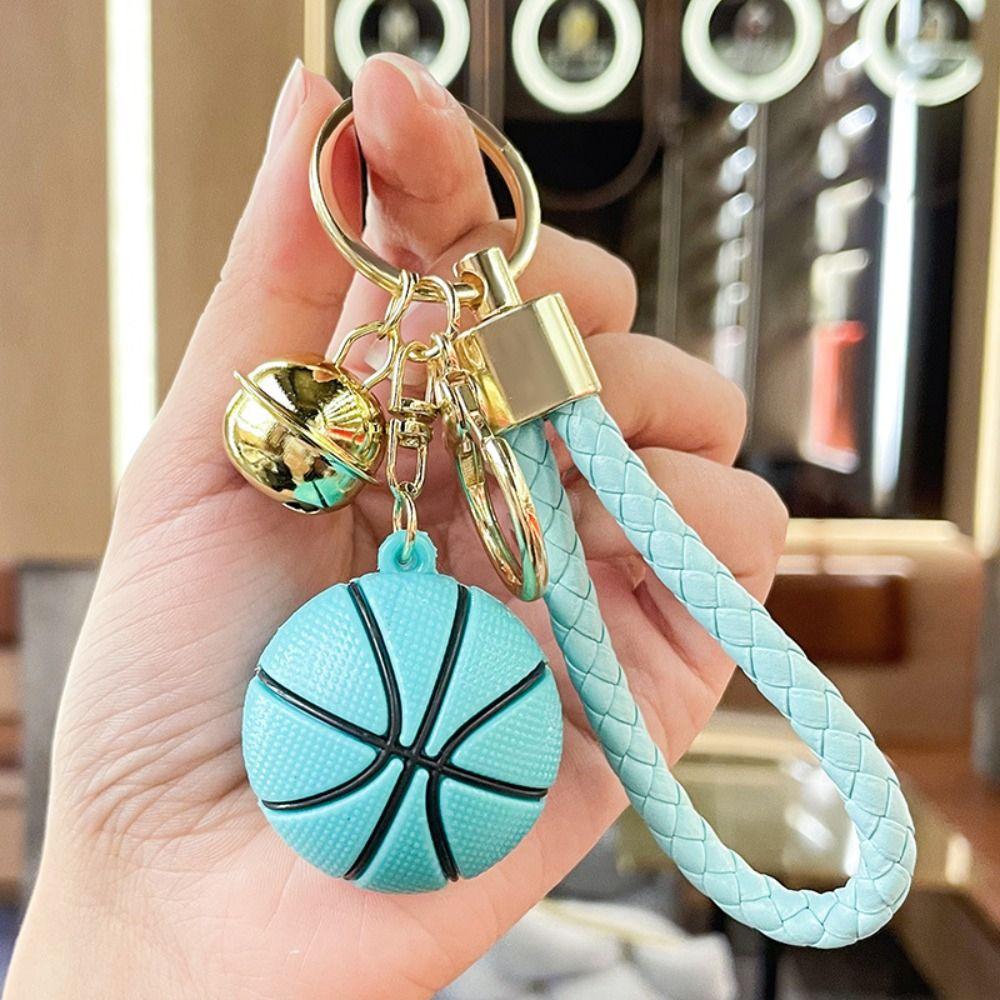 1PC Bag Ornament PVC Trinkets Souvenirs Pendant Key Ring Keyring Car Key Chain Basketball Keychain