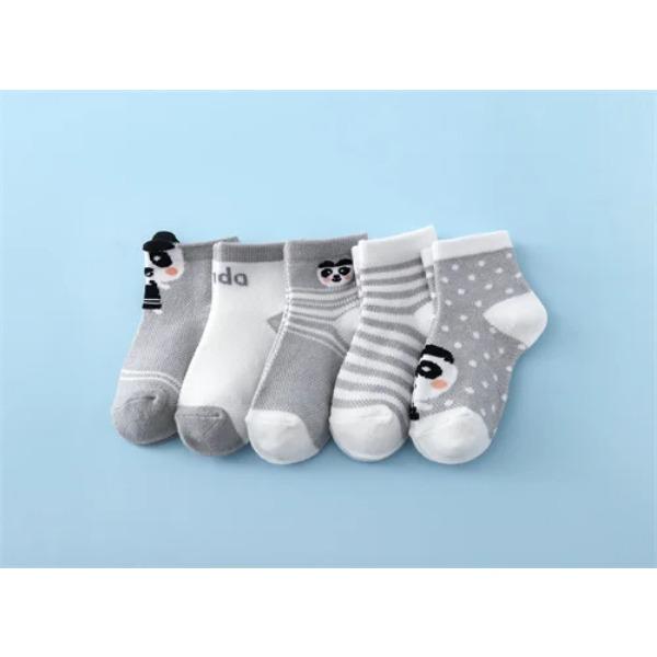 Lawadka 5Pairs/Lot Summer Thin Newborn Baby Socks Cotton Infant Boys Girls Floor Sock Casual Cartoon Toddler Clothes Accesories