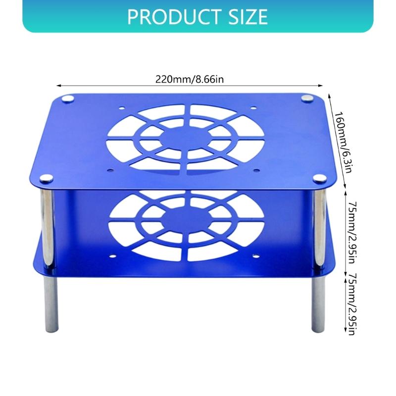 Aluminum Router Heat Sink Double Layer Structure Tool Free Setups Sleek Modern Design Airflows for WiFi Devices