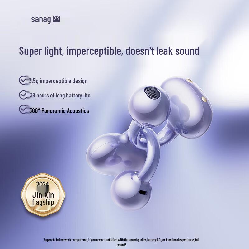 SANAG S6S Bone Conduction Clip-On Bluetooth Headset