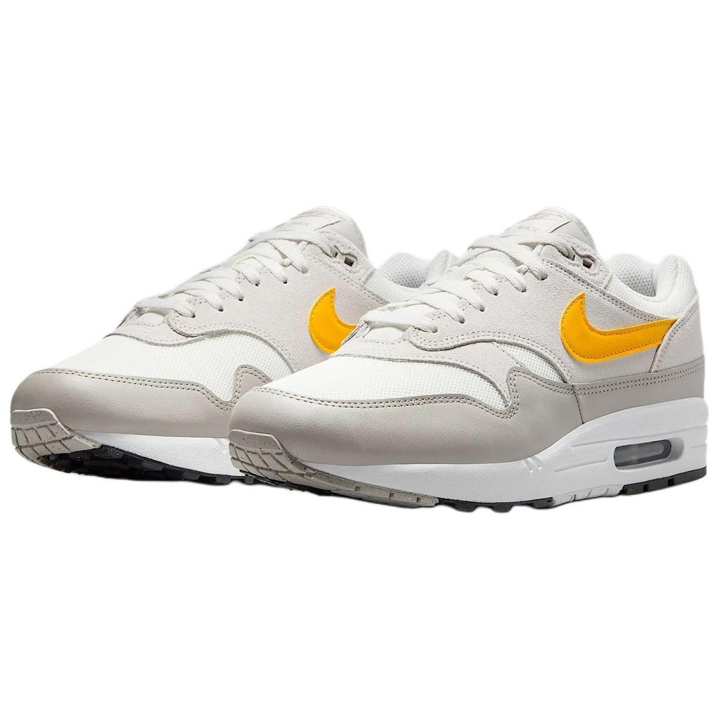 Nike Air Max 1 Essential Bianco Summit Oro University Scarpe da Ginnastica da Uomo Grigio Vasto-Verde FZ5808-105