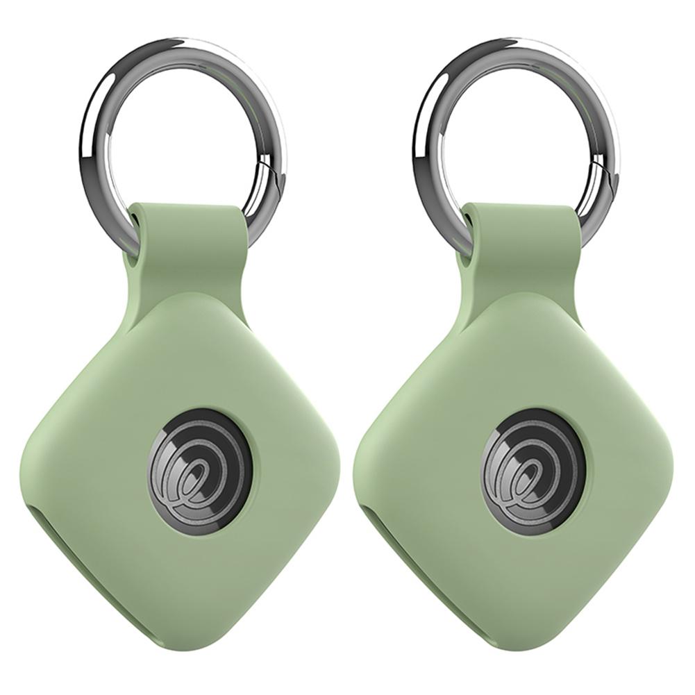 

2PCS Silicone Case for Tile Mate 2026/2026 Tracker Soft Flexible Scratch Resistant Cover Holder Keychain Smart Tracer Cover зелёный