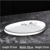 Shengjia Elegant Ceramic Oval Serving Plate