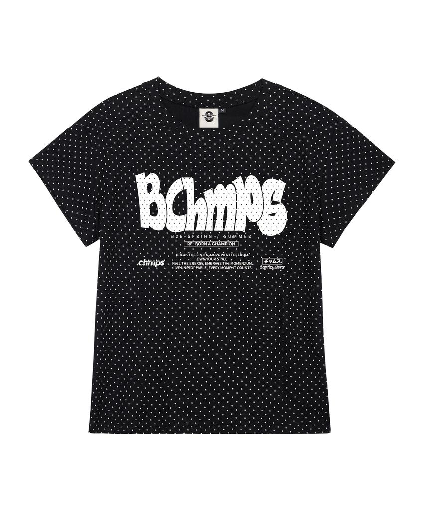 BORN CHAMPS [3 Colors] Bold Motion Women'S Polka Dot Short Sleeve T-Shirt B25St90