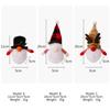 New Christmas LED Doll Pendant Christmas Tree Ornaments Santa Gnome Plush Doll for Home New Year Xmas Decoration Party Favors