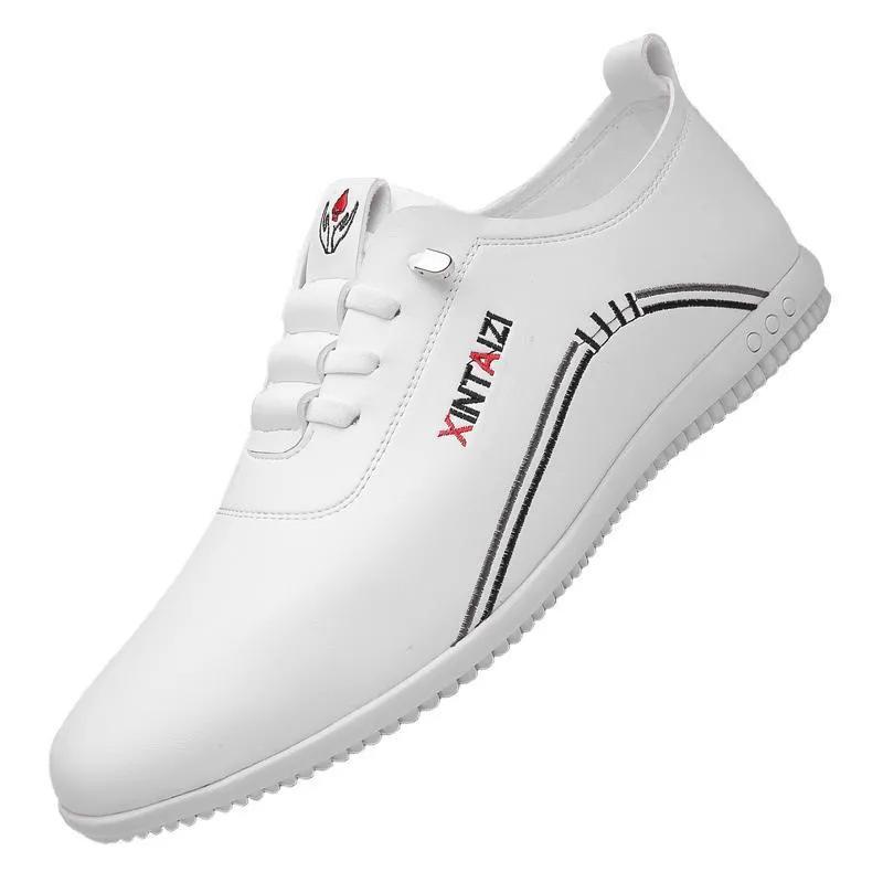 Leather Shoes Men's Spring New Casual Leather Shoes Business Dress Light Soft Sole Comfortable Doudou Shoes Men