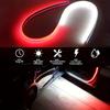 2 Pack 47 Inch Dual Color LED Car Door Warning Lights Flexible Safety Strip for Anti-Collision