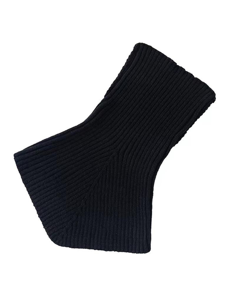 Newest Neck Knitted Ring Scarf Neck Cover Autumn Winter Outdoor Warm High Collar Neckerchief Solid Color Neck Scarf 36*28cm