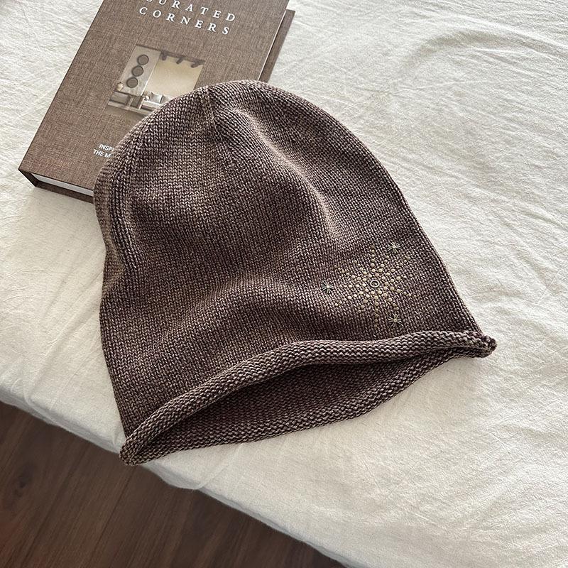 Fireworks Stacking Hat | Pop Wind Wash Sweet Cool Loose Face Small Cold Hat Baotou Hat Fashion Knitted Hat