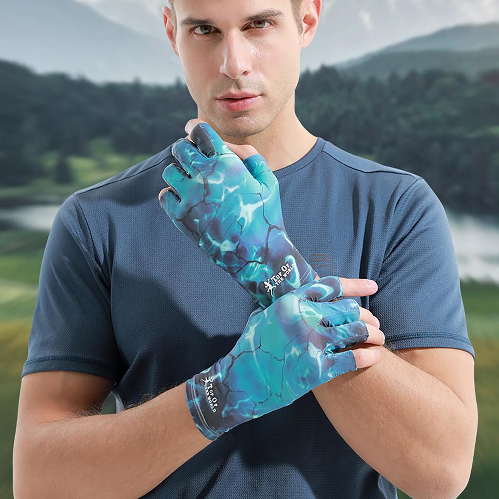 Fishing Gloves Fishing Equipment Breathable Fingerless Fishing Gloves Motorcycle Gloves Climbing Hiking Cycling Gloves