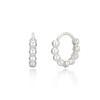 925 Silver Ael One-Touch Ring Earrings W