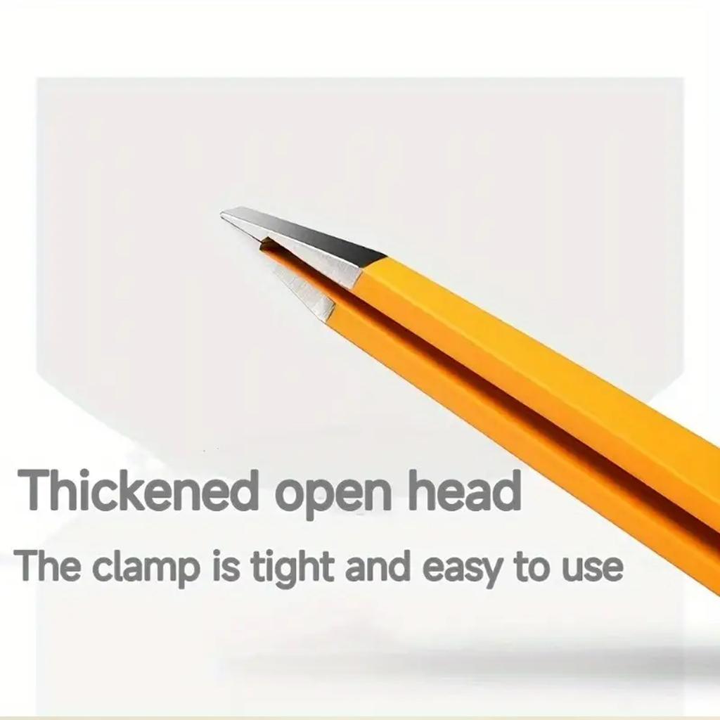 Precision Stainless Steel Eyebrow And Beard Tweezers Durable Slanted Head Design Gently Trimming Fine Eyebrows Beards Essential