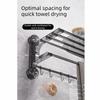 Wall Mount Toilet Storage Rack Vacuum Suction Cup Towel Rack Bathroom Towel Holder With Hook  Home