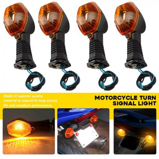 

4X Turn Signal Amber Lights For Suzuki SV 650N 650S 1000 N/S SFV 650 Gladius EOA