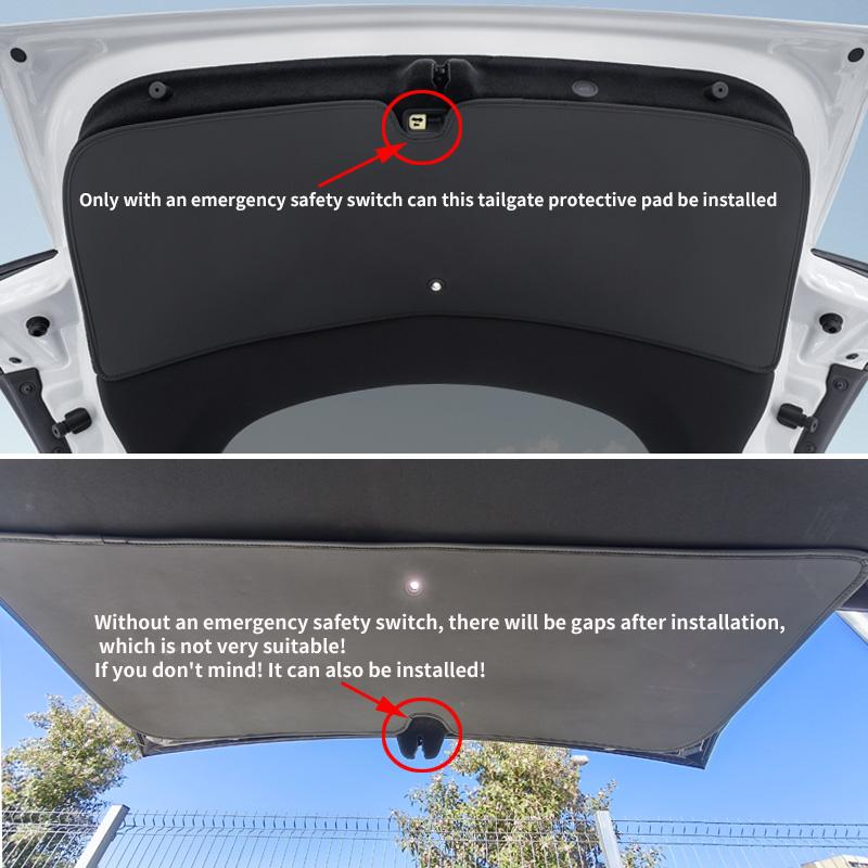 For the 2025 Tesla Model Y Juniper/Model YL Trunk Tailgate Pad Kick Pad, Rear Door Suede Protection Pad, Dirt Pad, 1 Pieceodel