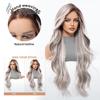 Mixed Race American Curly Lace Wig - Long, Hand-Hooked, Full Cap with Simulated Scalp for Natural Big Wave Style
