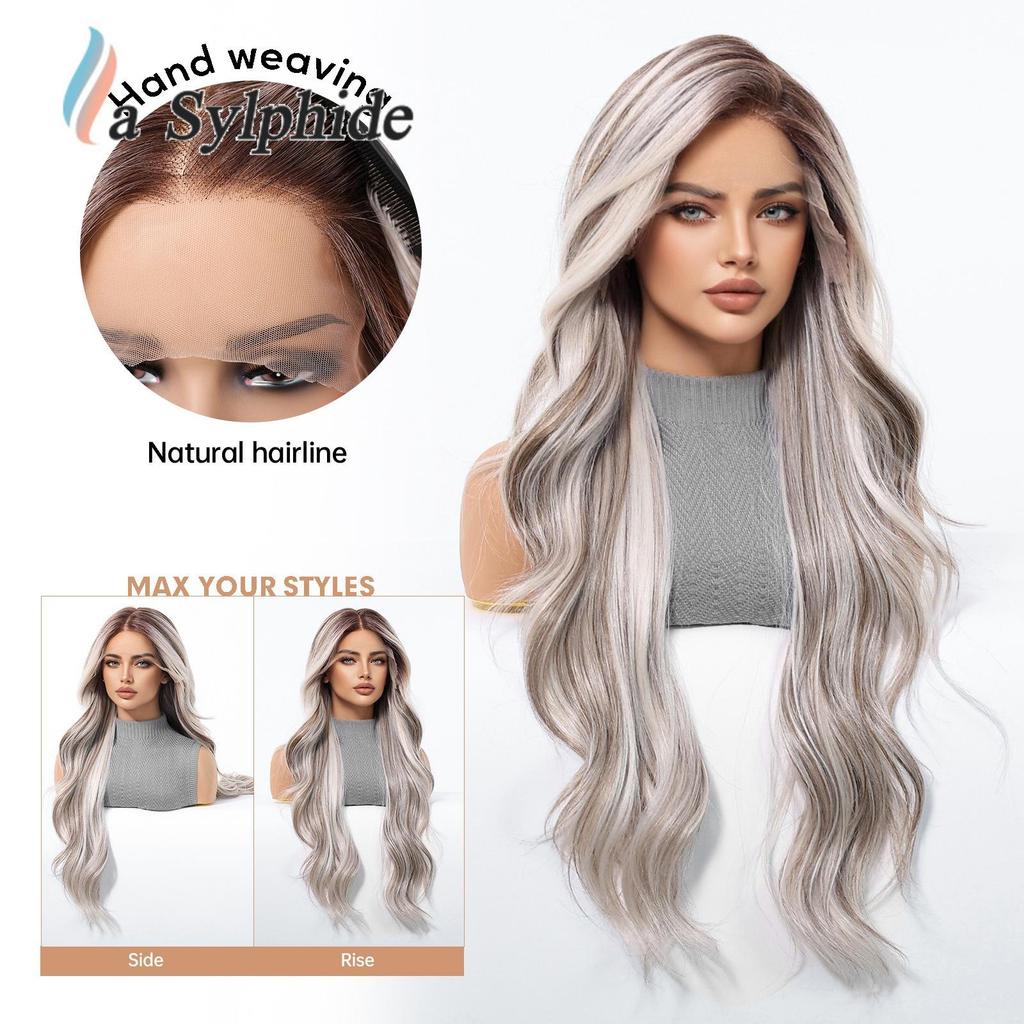 Mixed Race American Curly Lace Wig - Long, Hand-Hooked, Full Cap with Simulated Scalp for Natural Big Wave Style