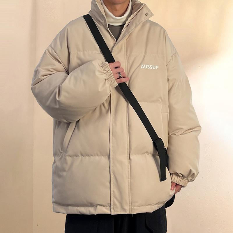 

3-цветная зимняя новая хлопковая куртка мужская повседневная куртка из плюша с толстым теплым хлопком куртка, куртка из хлеба, модная пуховая хлопковая куртка 5XL хаки