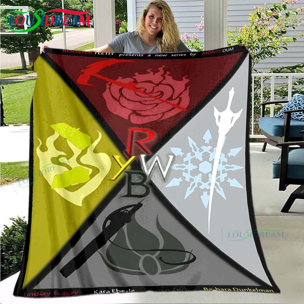 3D Fashion Cartoon R-RWBY Four Seasons Blanket Sofa Cover Travel Bed Plush Blanket Travel Office Break Blanket Gift