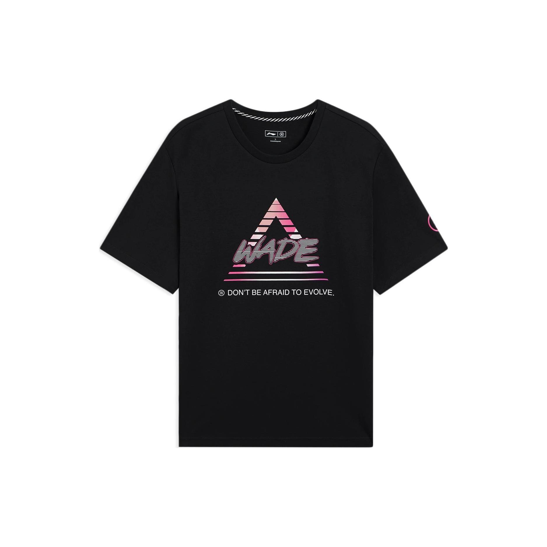 Li-Ning Way Of Wade Triangle Graphic T-shirt Black Men s AHSS811-5 L