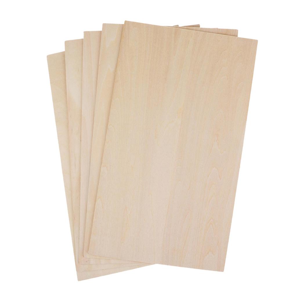5 X DIY Wooden Boards Craft DIY Wooden Board Thin Craft Wooden Board for Making