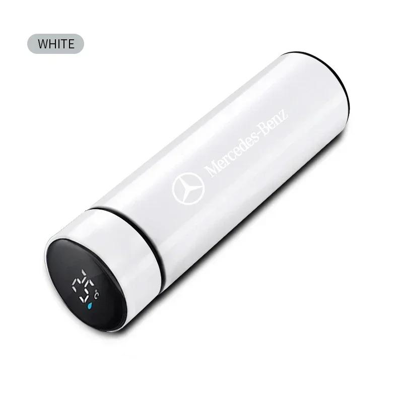 XEATN1 2026 Hot For AMG Car For Mercedes Benz AMG Portable Car Smart Thermos Bottle Temperature Display Cup For Mercedes Benz B/C/E/S C