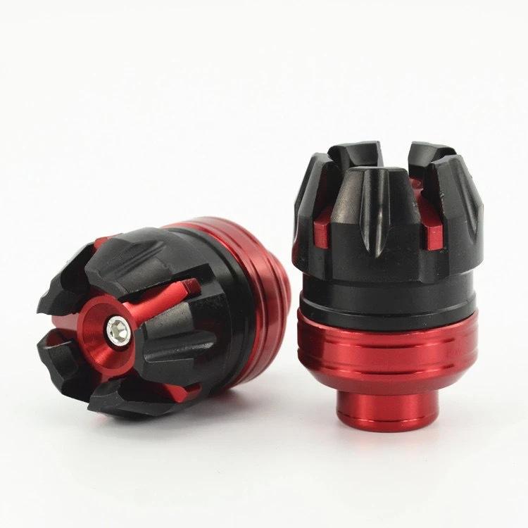 

2 шт. Универсальные защитные чашки для мотоцикла от падений Алюминиевая защита колеса передней вилки Защита от падений Аксессуары для мотоцикла