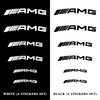 Car Brake Caliper Sticker Car Accessories Waterproof and Reflective Laser Letters Decoration Decals For Mercedes Benz AMG