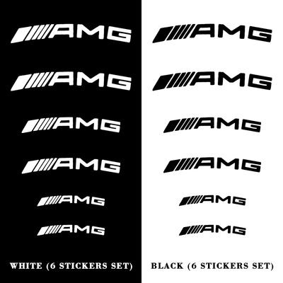 Car Brake Caliper Sticker Car Accessories Waterproof and Reflective Laser Letters Decoration Decals For Mercedes Benz AMG