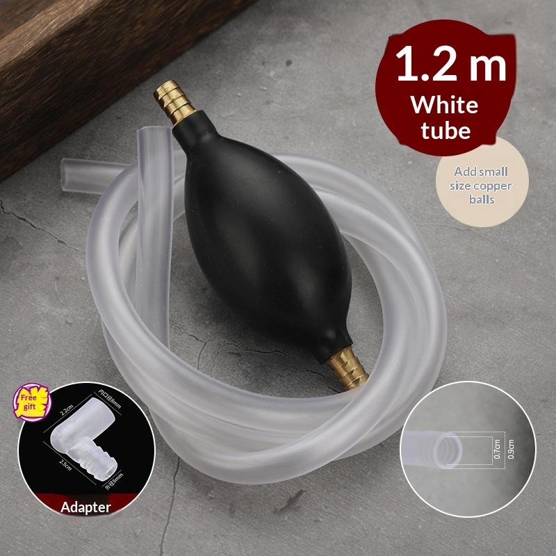 Universal Car Fuel Transfer Pump Hand Siphon Pvc Hose For Gas Oil Durable Manual Suction Liquid Extractor Auto Accessory