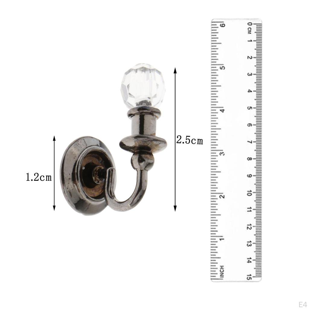 2 Stück Puppenhaus LED Wandleuchten Vintage Lampenmodelle Möbel Mikrolandschaft Fee 1/12