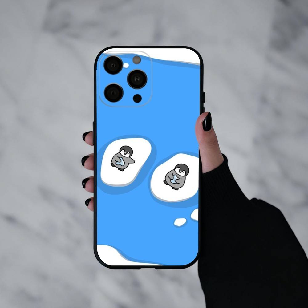C-Cartoon-N P-Penguin Phone Case For iPhone 17pro, 16,15,14,13,12,11 X XR Plus,Others Soft Black Cover