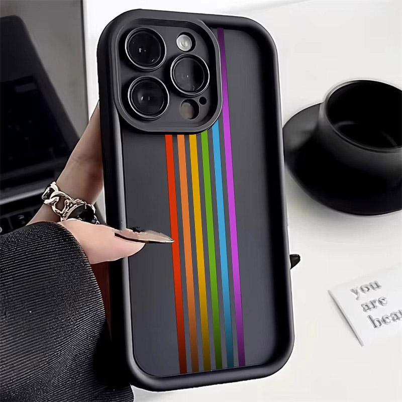 LGBT Rainbow Pride Flag Lesbians Soft TPU Case For iPhone 16 15 11 13 14 12 Pro Max 15 Plus Mini Case 16Pro Silicone Phone Cover