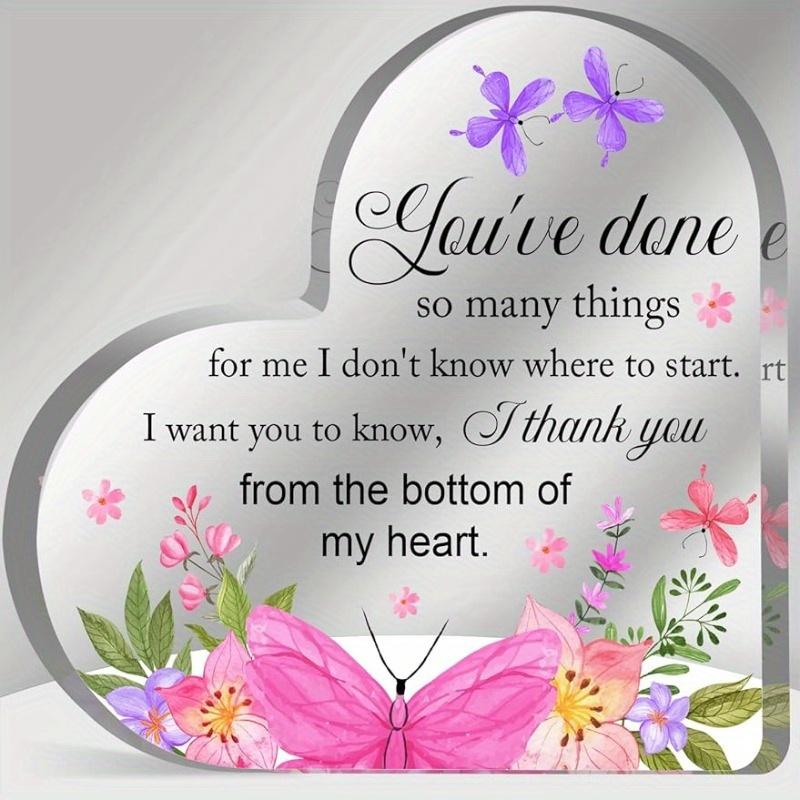 

Heartfelt Appreciation Gift - Inspirational Acrylic Keepsake for All Relationships чистый