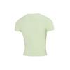 Puma Solid Color Logo Casual Short Sleeve T-Shirt Women Tops Cyan 532562-06